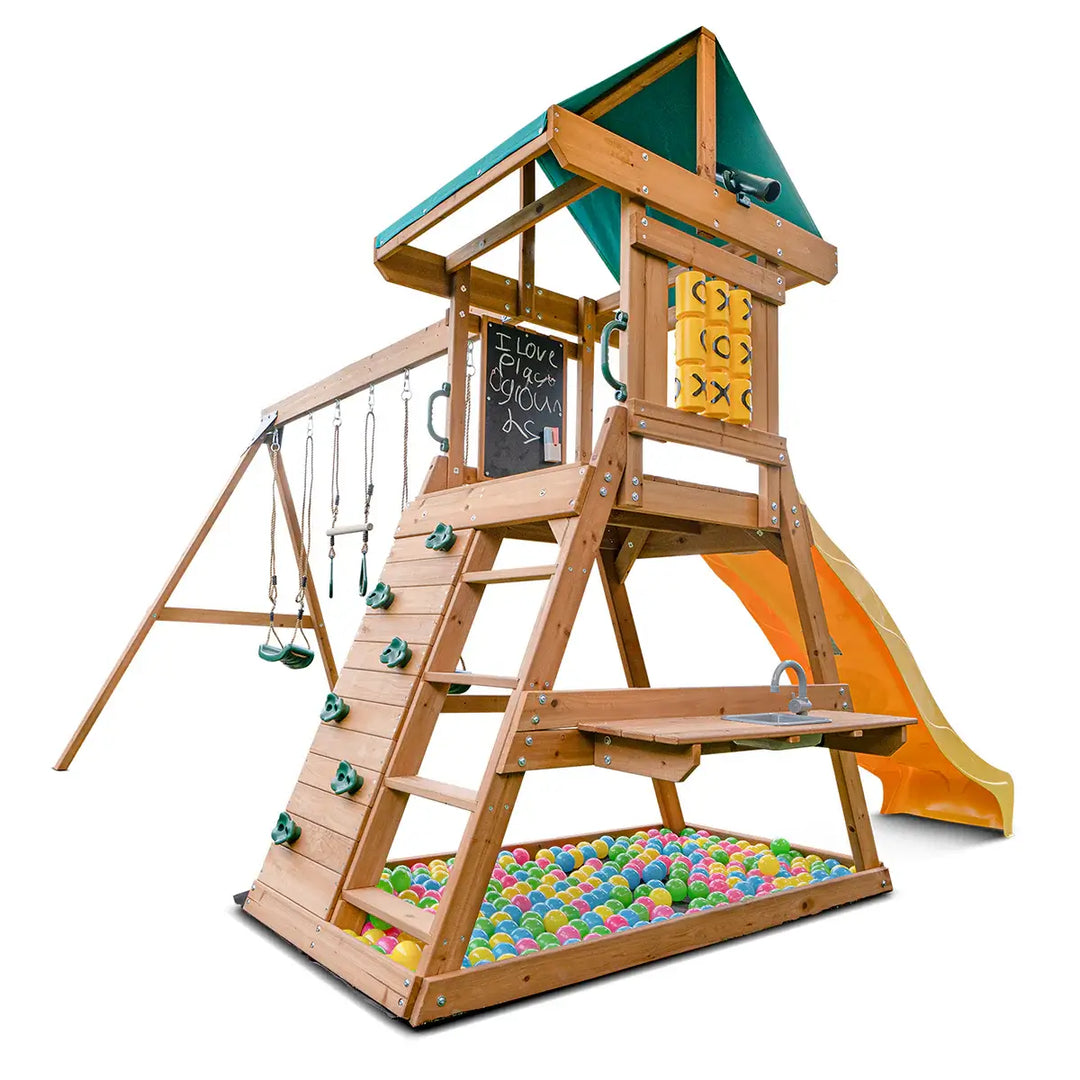 Birmingham Play Centre with Slide (Green, Blue or Yellow Slide) - Lifespan Kids