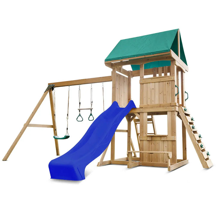 Carindale Play Centre with  Slide (Green, Blue or Yellow Slide) - Lifespan Kids