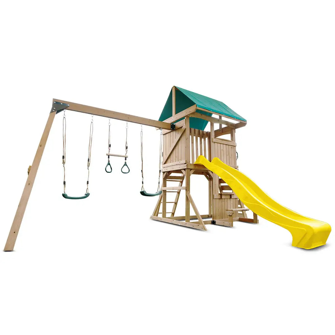 Carindale Play Centre with  Slide (Green, Blue or Yellow Slide) - Lifespan Kids