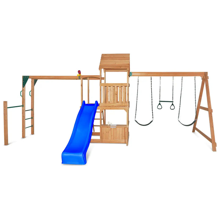 Coburg Lake Play Centre with Swings & Slide (Yellow, Blue or Green) - Lifespan Kids