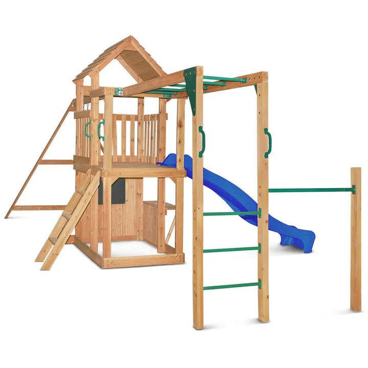 Coburg Lake Play Centre with Swings & Slide (Yellow, Blue or Green) - Lifespan Kids