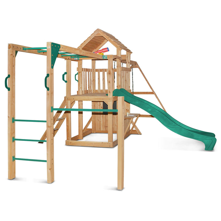 Coburg Lake Play Centre with Swings & Slide (Yellow, Blue or Green) - Lifespan Kids