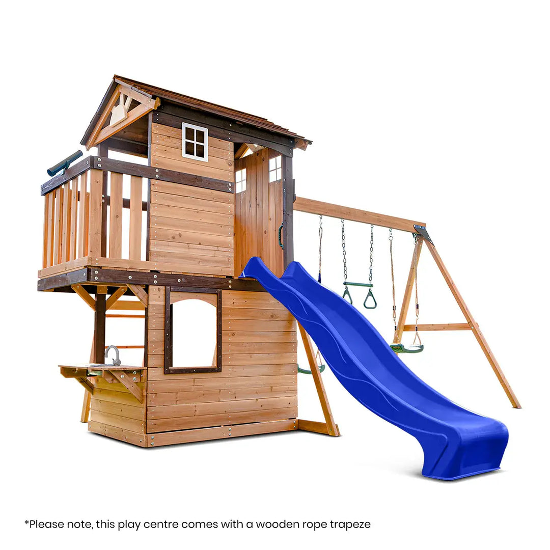 Darlington Play Centre & Swing Set (Green, Blue or Yellow Slide) - Lifespan Kids