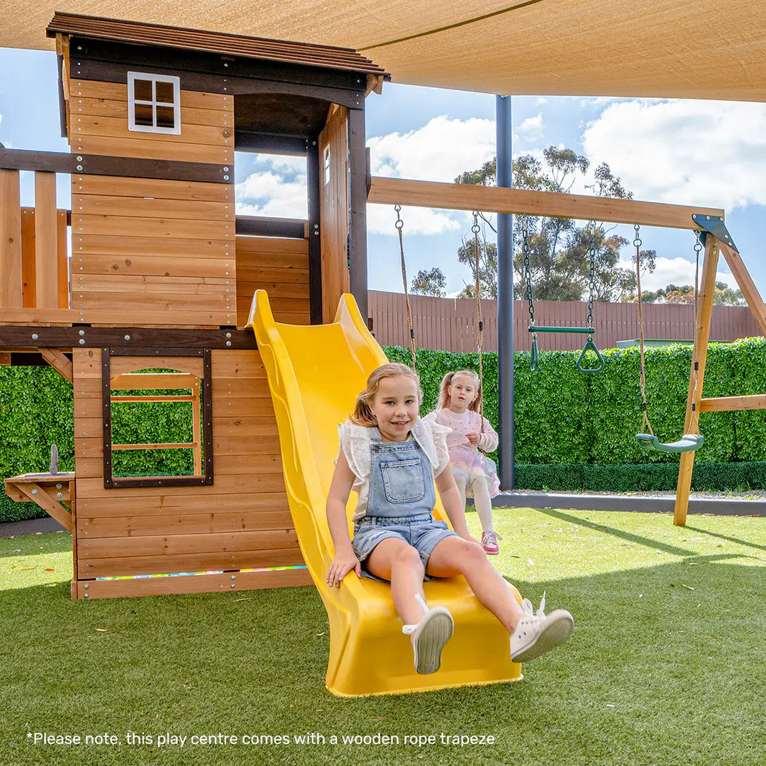 Darlington Play Centre & Swing Set (Green, Blue or Yellow Slide) - Lifespan Kids