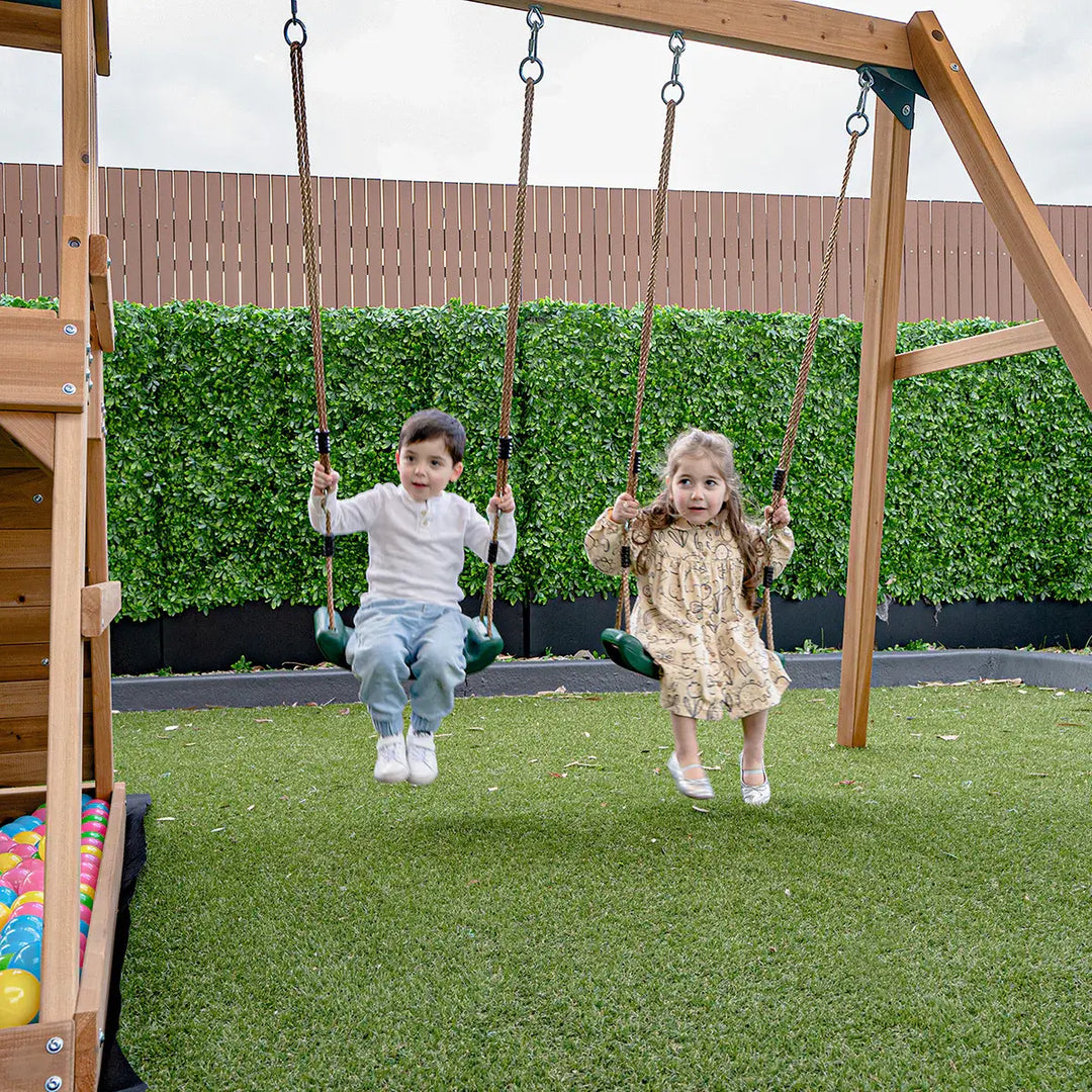 Greenvale Play Centre with 1.8m Green Slide - Lifespan Kids