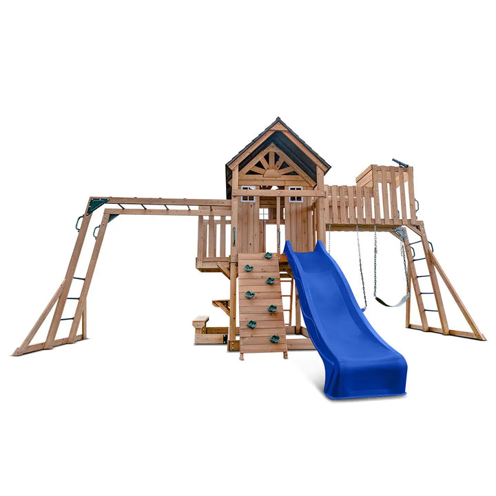 Kensington Play Centre & Swing Set (Green, Blue or Yellow Slide) - Lifespan Kids