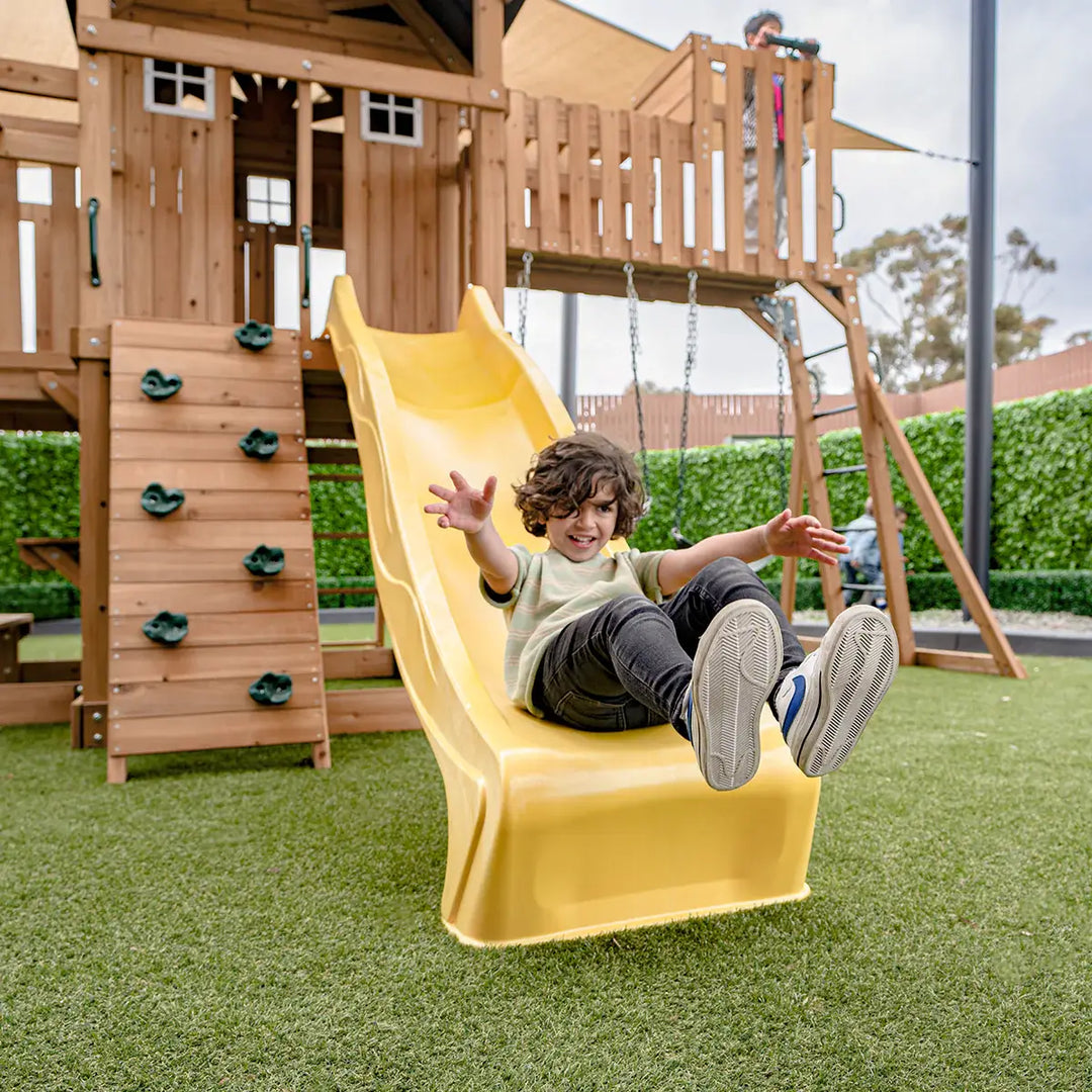 Kensington Play Centre & Swing Set (Green, Blue or Yellow Slide) - Lifespan Kids