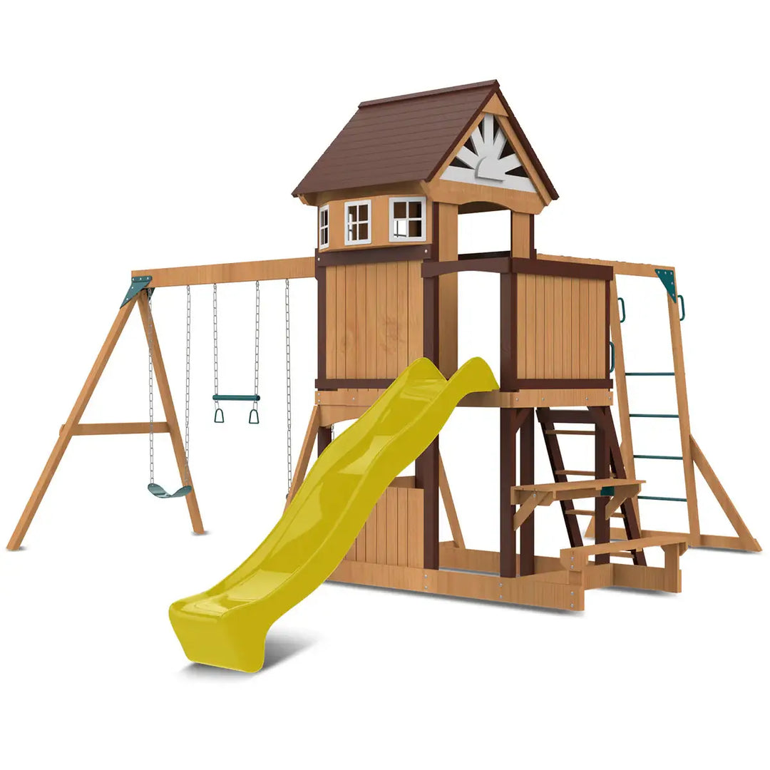 Meer Brook Play Centre with Slide (Green, Blue or Yellow Slide) - Lifespan Kids