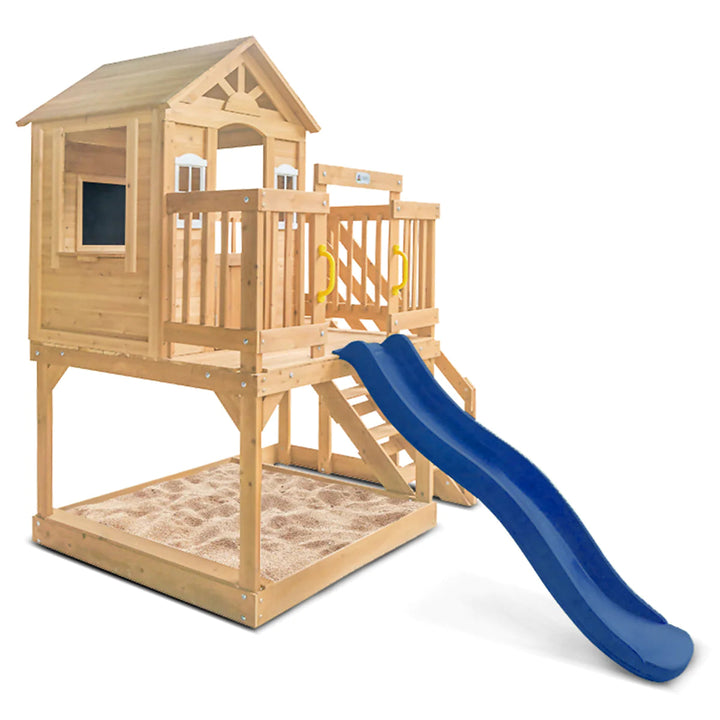 Silverton Cubby House with 1.8m Slide (Blue or Green) - Lifespan Kids