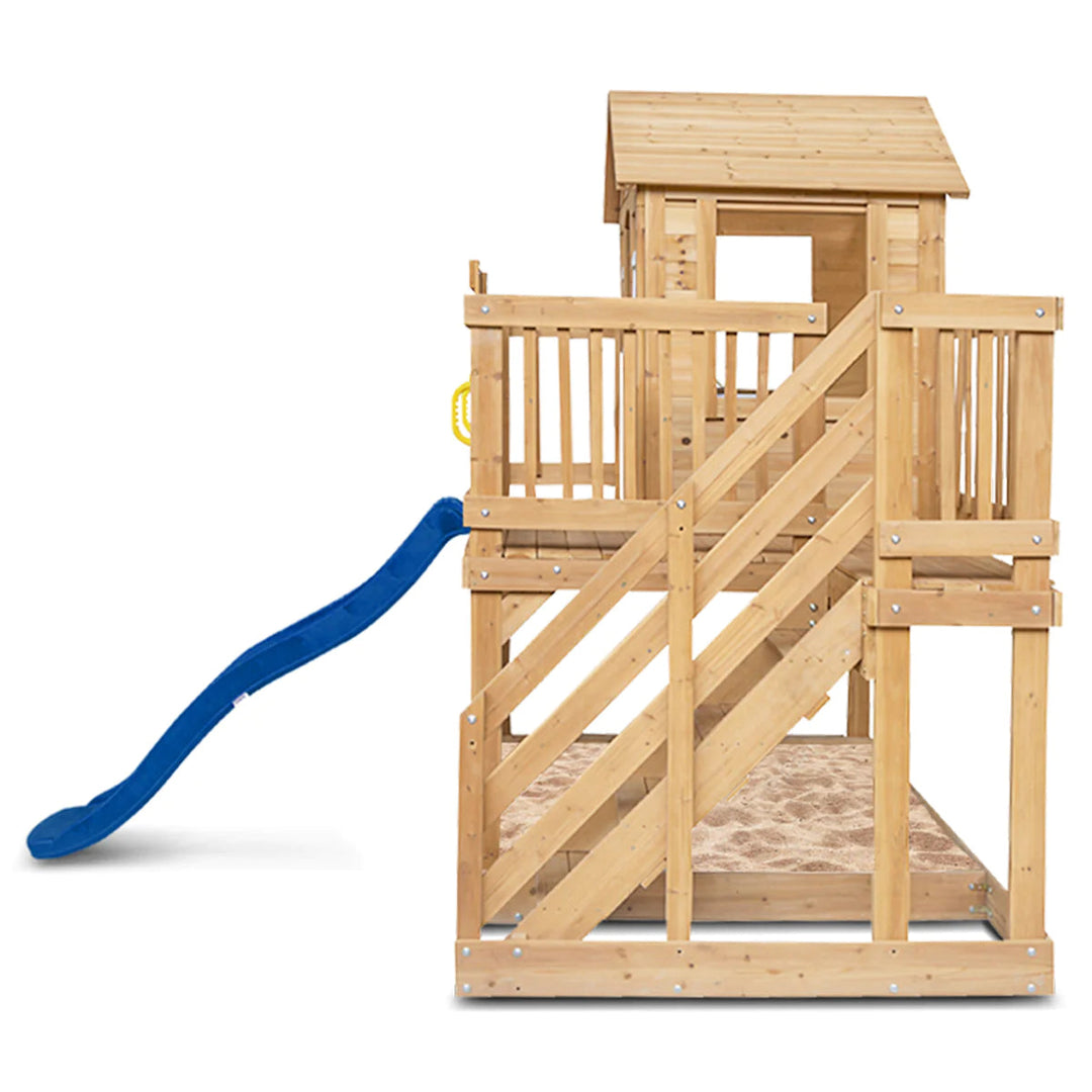 Silverton Cubby House with 1.8m Slide (Blue or Green) - Lifespan Kids