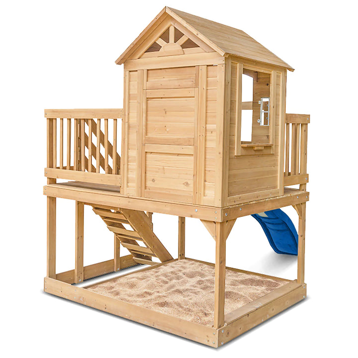 Silverton Cubby House with 1.8m Slide (Blue or Green) - Lifespan Kids