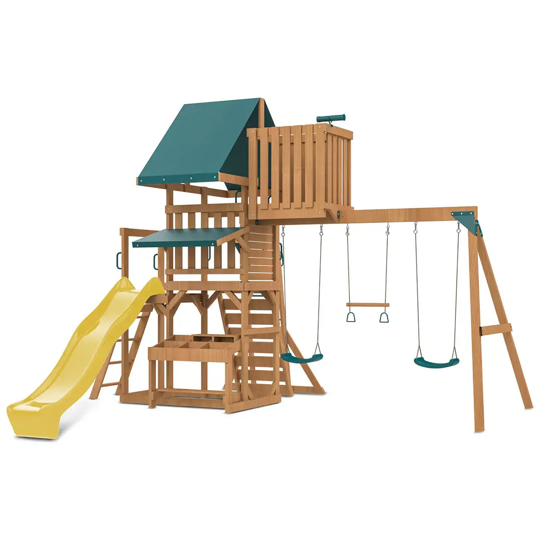 Walton Play Centre with Slide (Green, Blue or Yellow Slide) - Lifespan Kids