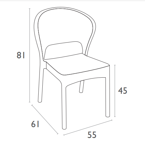 Siesta Daytona Chair (Available in White, Chocolate & Anthracite)