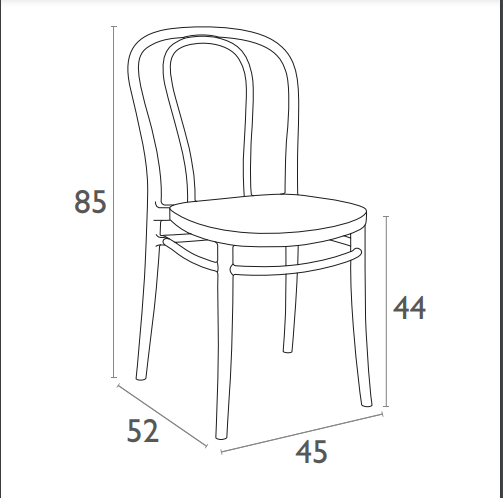 Siesta Victor Bentwood Chair (Available in Black, White, Taupe, Olive Green & Anthracite)