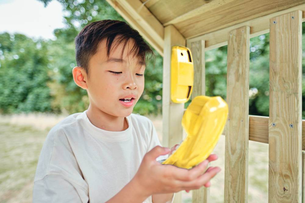 Plum Lookout Wooden Tower with Monkey Bars