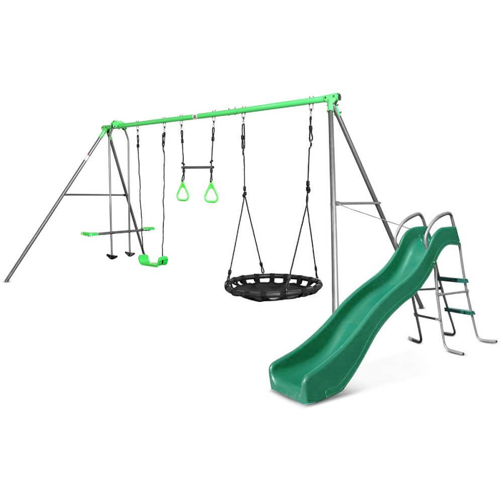 Lynx Metal Swing Set with Slide - Lifespan Kids