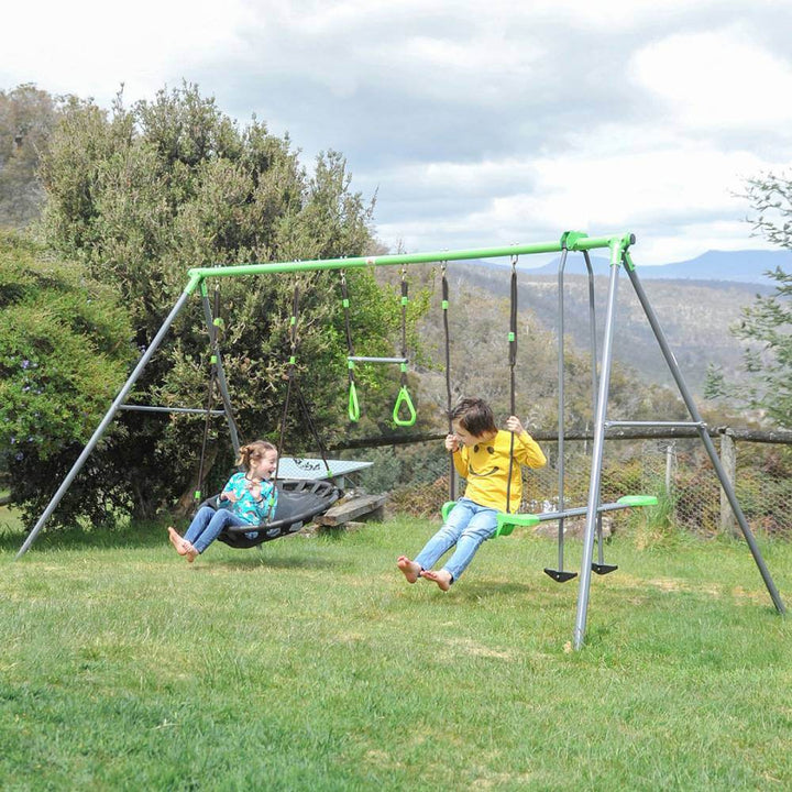 Lynx Metal Swing Set with Slide - Lifespan Kids