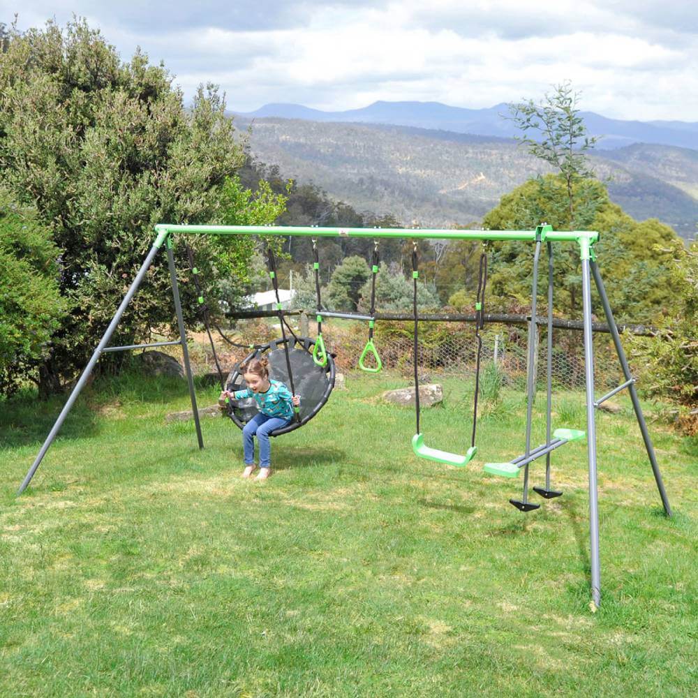 Lynx Metal Swing Set with Slide - Lifespan Kids