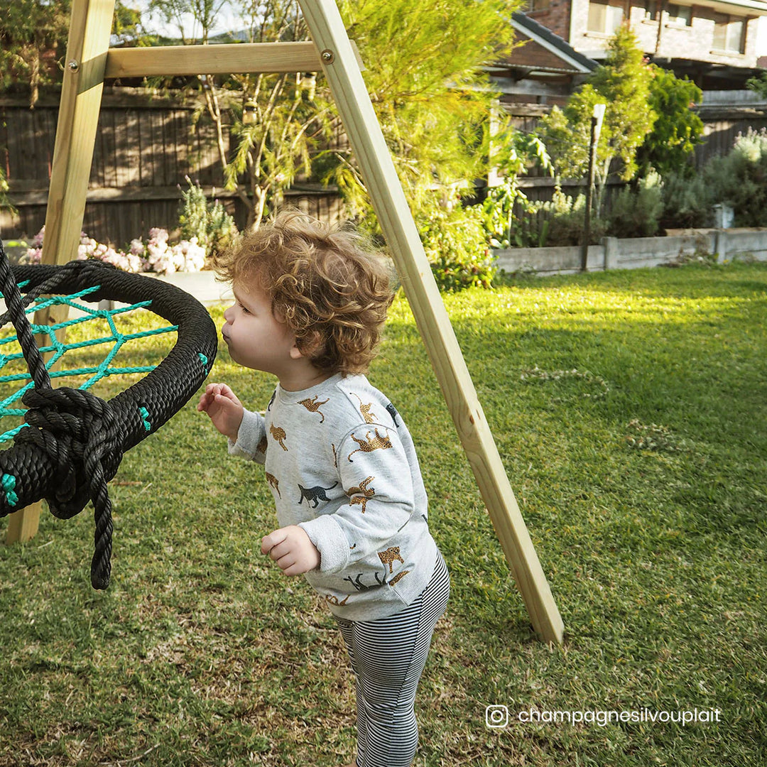 Oakley Swing Set with 1.2m Spidey Web Swing - Lifespan Kids