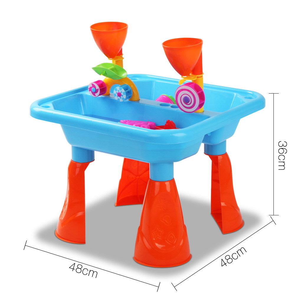 Keezi Kids Sandpit Pretend Play Sets Beach Toys Outdoor Sand Water Table Set