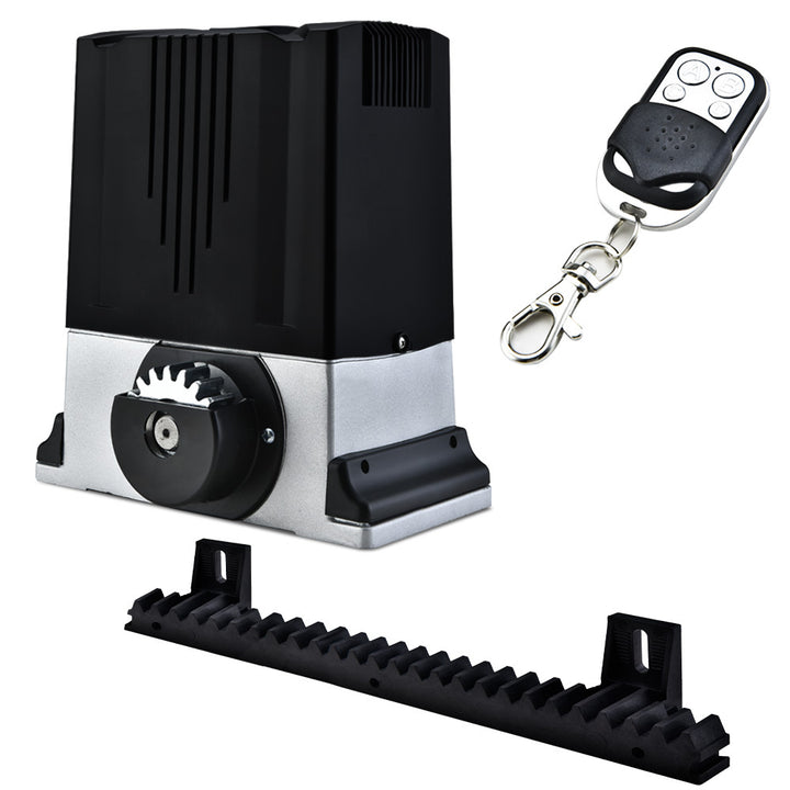 E-GUARD Automatic Electric 5M Sliding Gate Opener Kit, 1500kg Capacity, 3x Remote Controllers