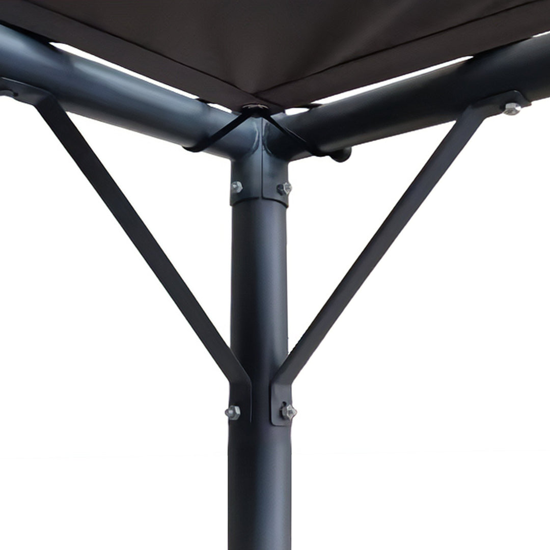 Wallaroo 3x3m Butterfly Steel Gazebo - Charcoal