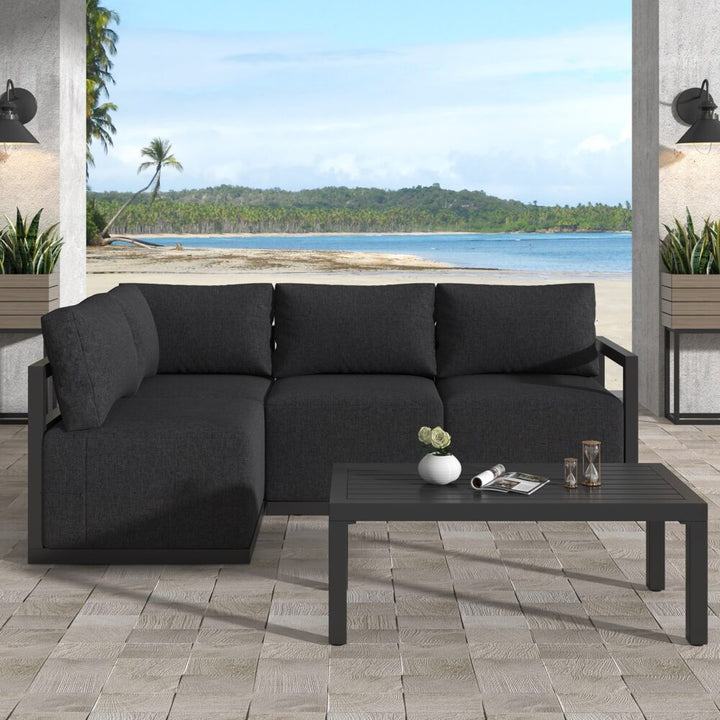 Four-Seat Alfresco Harmony Set – Charcoal Grey