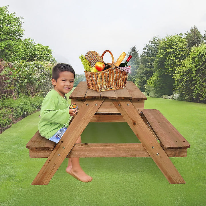 Sand & Water Wooden Picnic Table