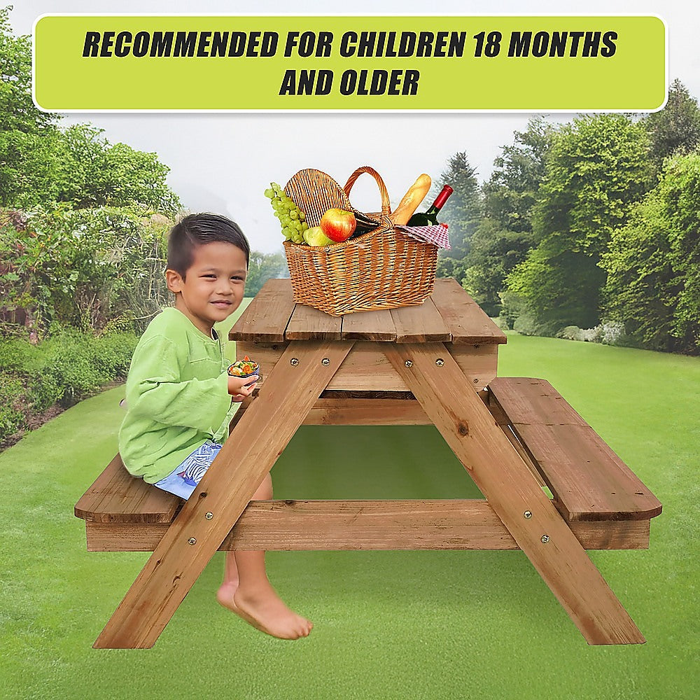 Sand & Water Wooden Picnic Table