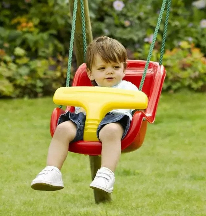 Plum Play Baby Swing Seat with Rope Extensions - Red