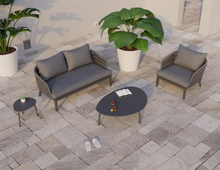 Alma Outdoor Lounge Chair - Two Seater (Avail with Charcoal or White Frame)