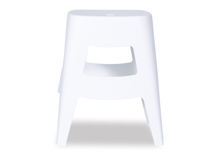 Como 45cm Low Stool - White