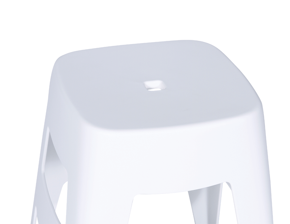 Como 45cm Low Stool - White