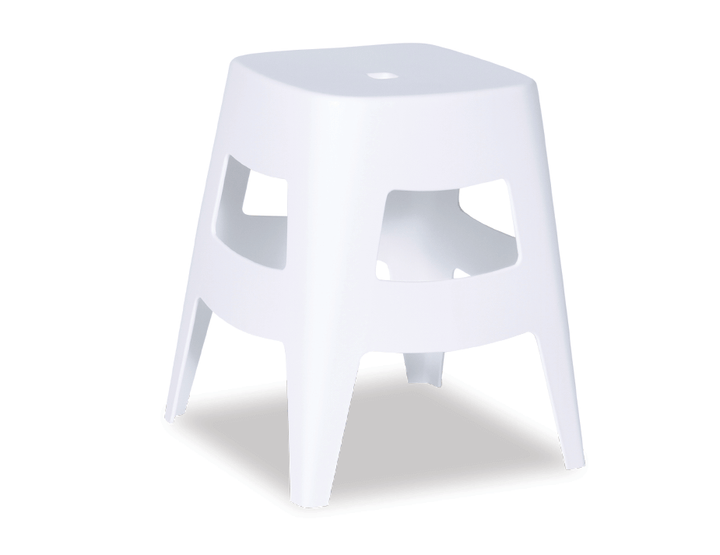 Como 45cm Low Stool - White