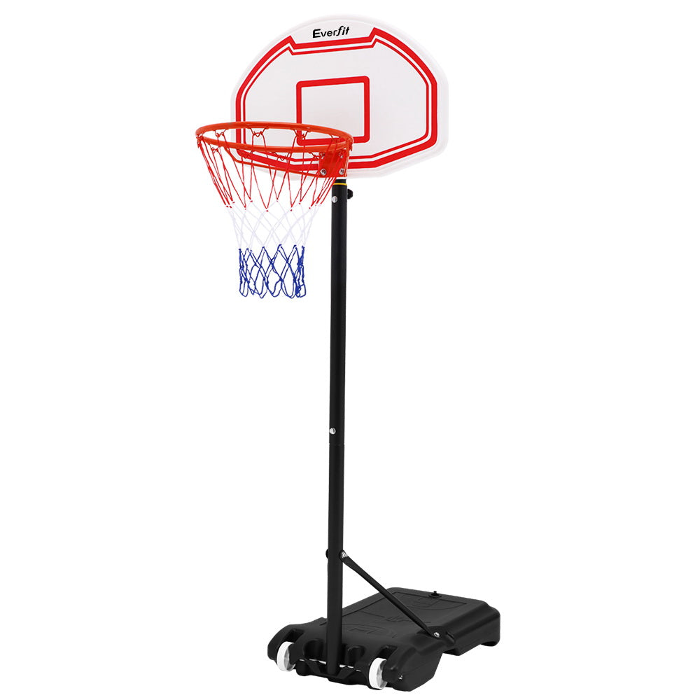 Adjustable portable store basketball hoop