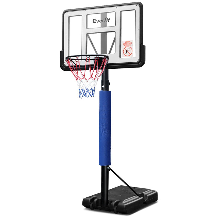 3.05M Basketball Hoop Stand Portable Adjustable Blue