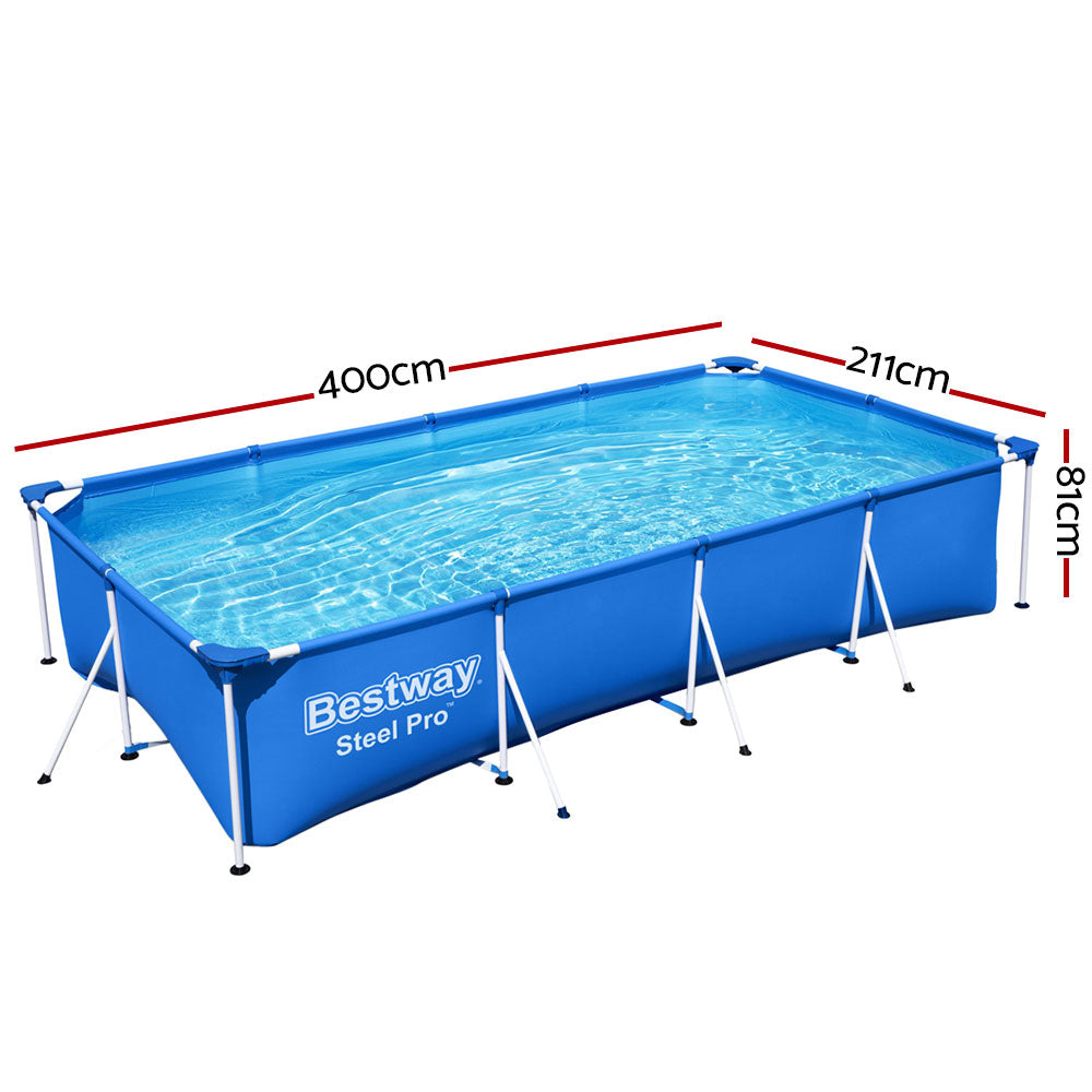 Bestway Swimming Pool Above Ground Heavy Duty Steel Pro™ Frame Pools 4M