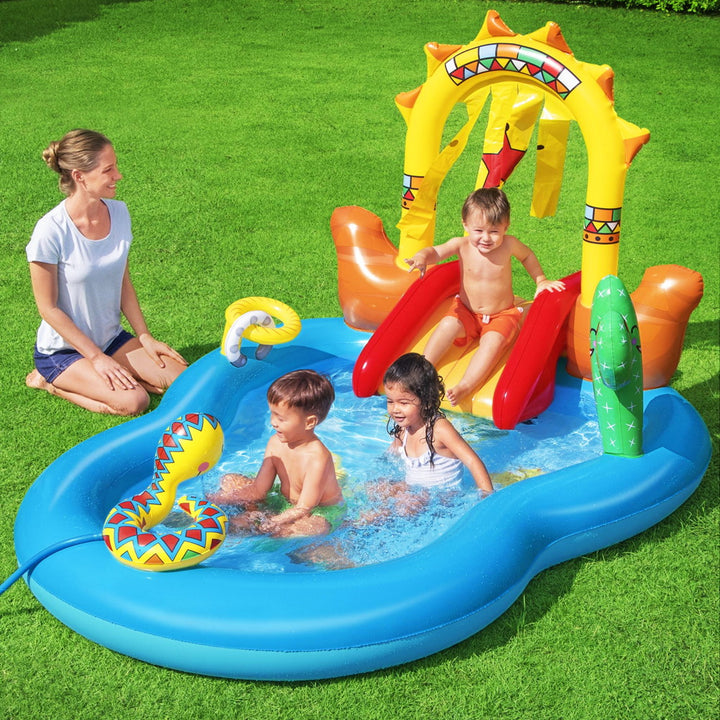 Bestway Swimming Pool Above Ground Inflatable Kids Play Wild West Pools Toy Game