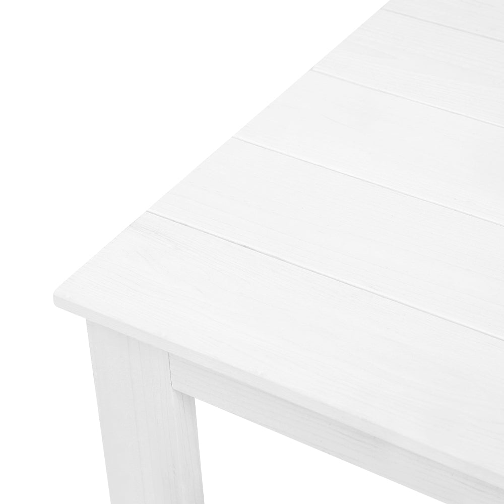 Gardeon 3 Piece Outdoor Adirondack Beach Chair and Table Set - White - The  Best Backyard