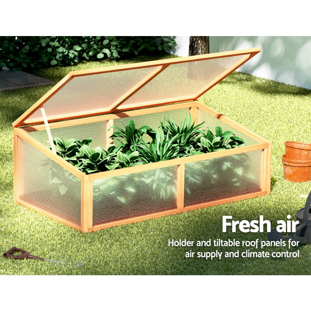 Greenfingers Garden Bed Raised Wooden Planter Box Vegetables 110x58x41.5cm