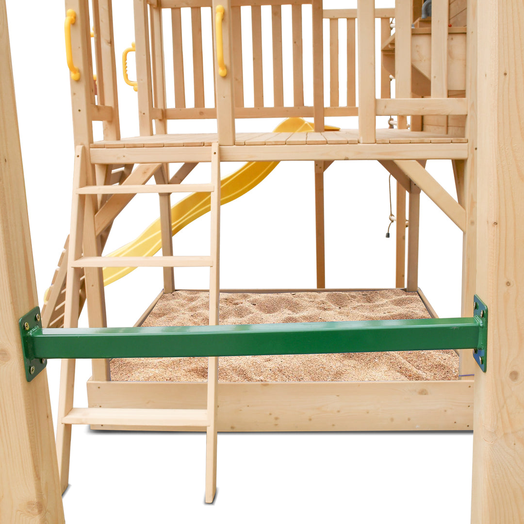 Kingston Elevated Cubby House with Slide (Yellow or Green) - by Lifespan Kids