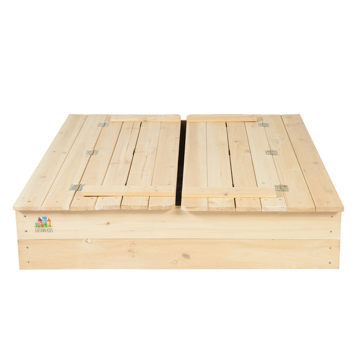 Strongbox Square Sandpit with Seat - Lifespan Kids